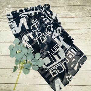 Nautica Y2K Spell It Out Sheer Swim Cover Up Wrap Skirt